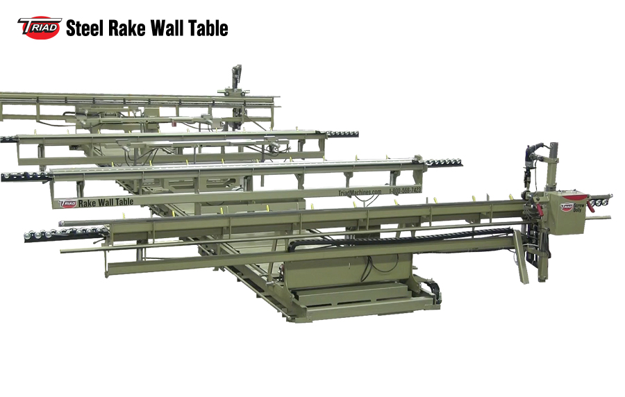 Triad Rake Wall Steel Table Product Image